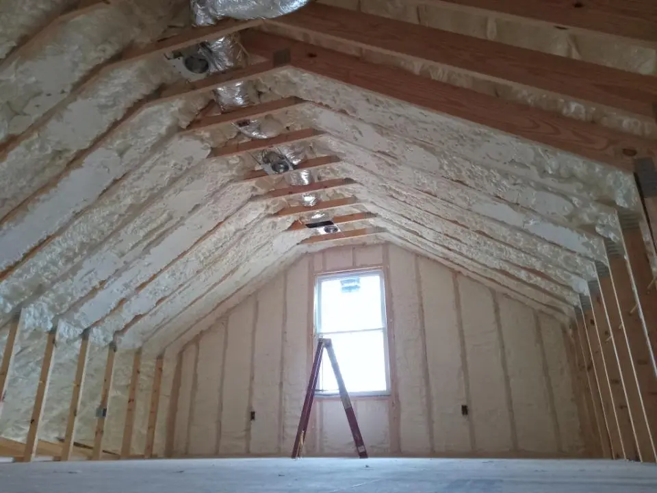 Spray foam roofing application for Crawl Space Insulation project in Chesterland